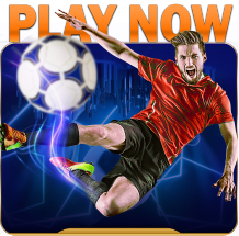 soccer player kicking ball in inz9 best sportsbook singapore